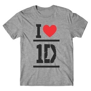 One Direction Tshirt I Love 1D Unisex T Shirt